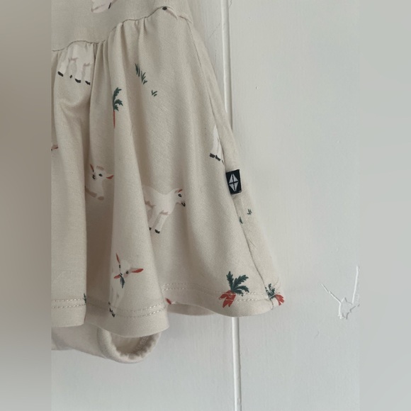 Kyte Baby Twirl Bodysuit Dress Bamboo Easter Goats Size 3-6 Months - Picture 7 of 14